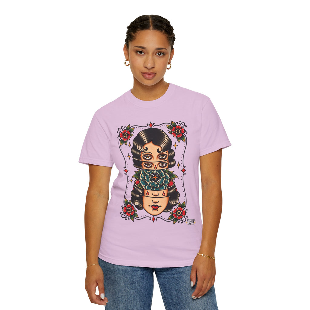 Floral Surrealism Tattoo Flash Sheet T-Shirt
