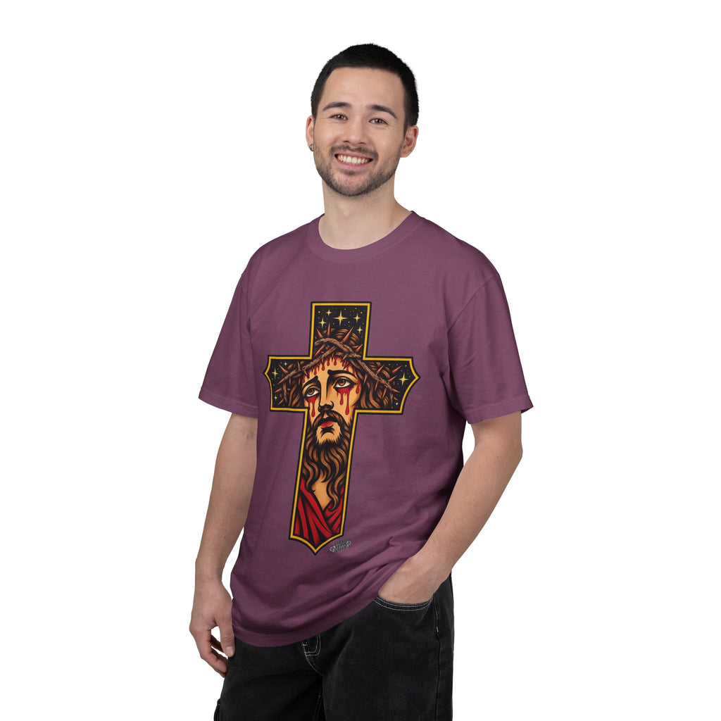 Matthew 11:28 Jesus Cross Tattoo Flash T-Shirt