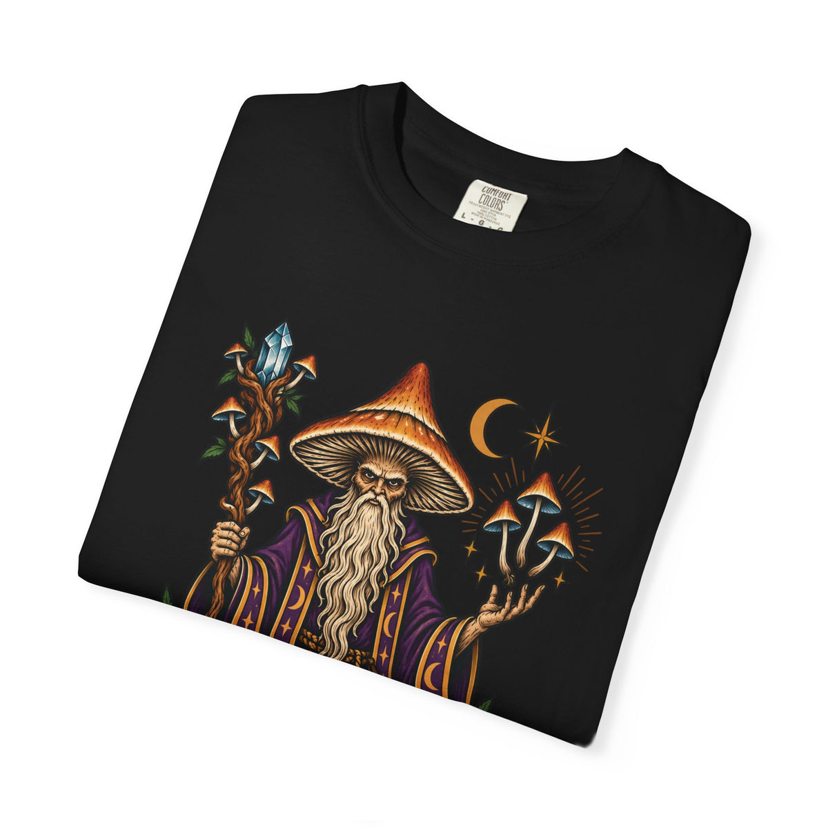 psilocybin Mushroom Wizard Tattoo Flash T-Shirt