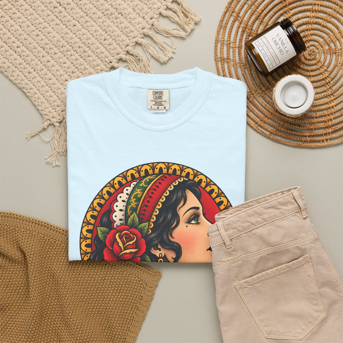 Esmeralda Gypsy Tattoo Flash T shirt