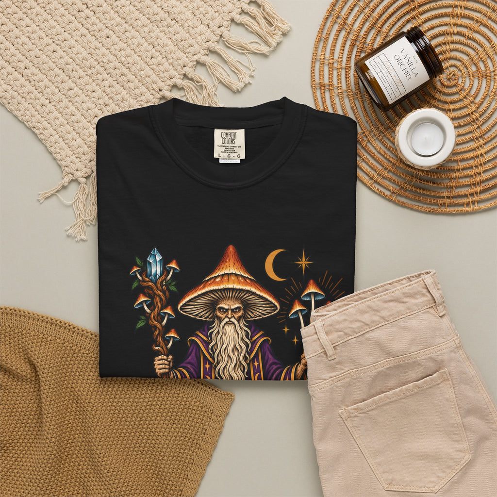 psilocybin Mushroom Wizard Tattoo Flash T-Shirt