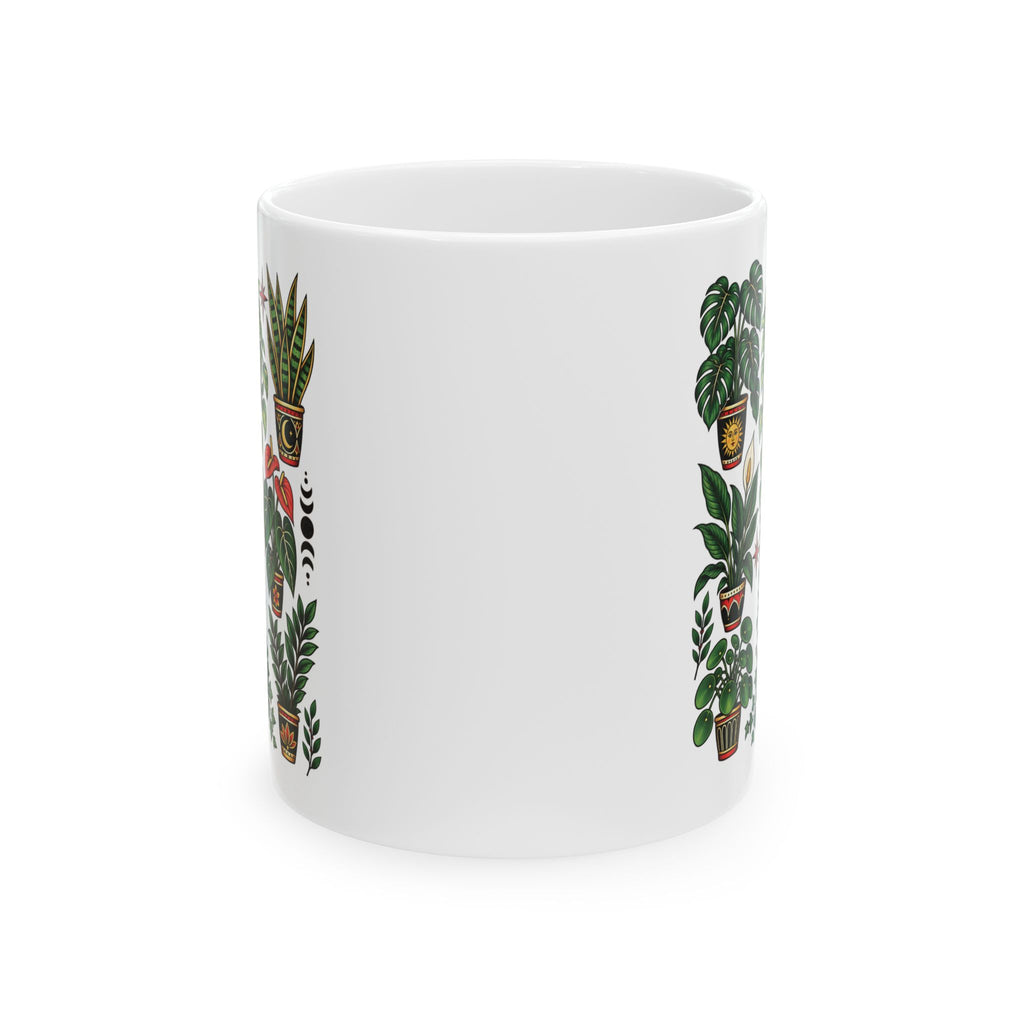 House Plant Tattoo Flash Ceramic Coffee Mug (11oz, 15oz)