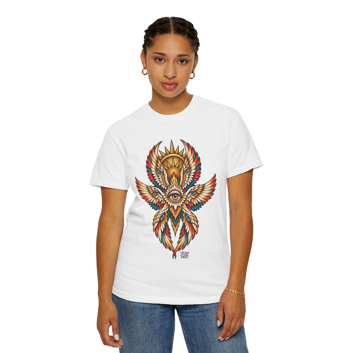 Seraphim Biblically Accurate Angel Tattoo Flash Sheet T-Shirt