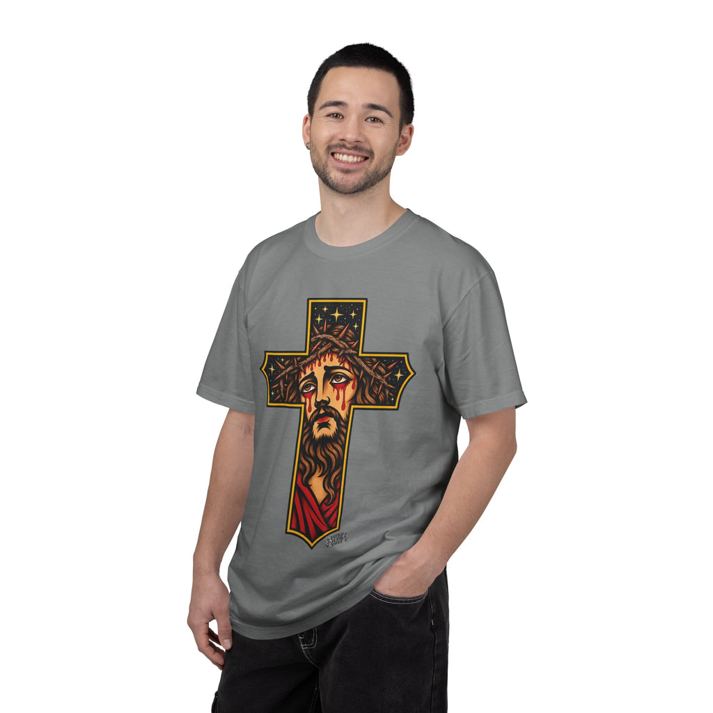 Matthew 11:28 Jesus Cross Tattoo Flash T-Shirt
