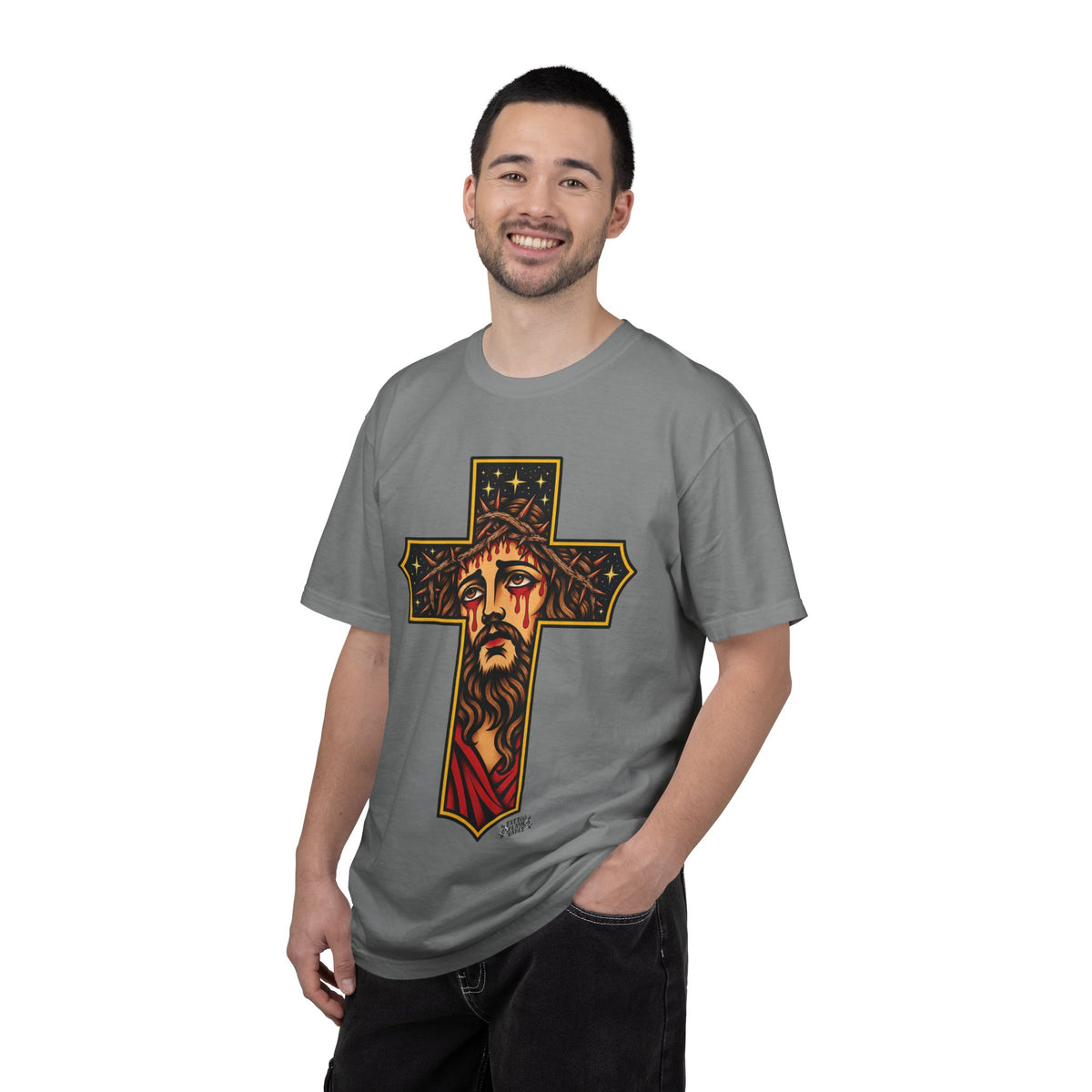 Matthew 11:28 Jesus Cross Tattoo Flash T-Shirt