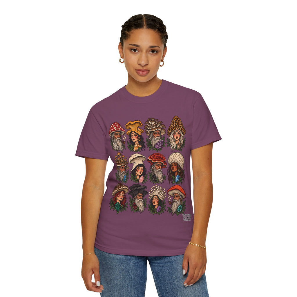 Mushroom Folks Tattoo Flash T Shirt