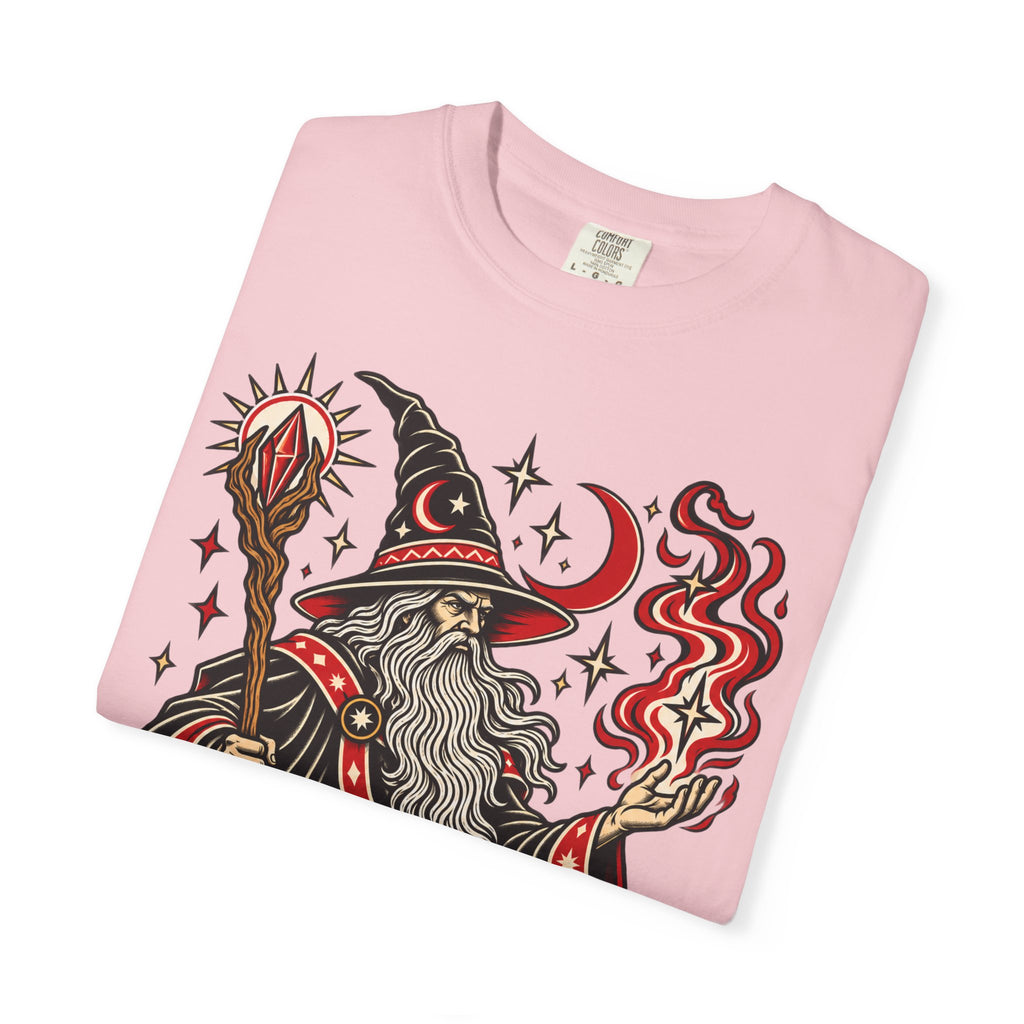 Fire Wizard Tattoo Flash T Shirt