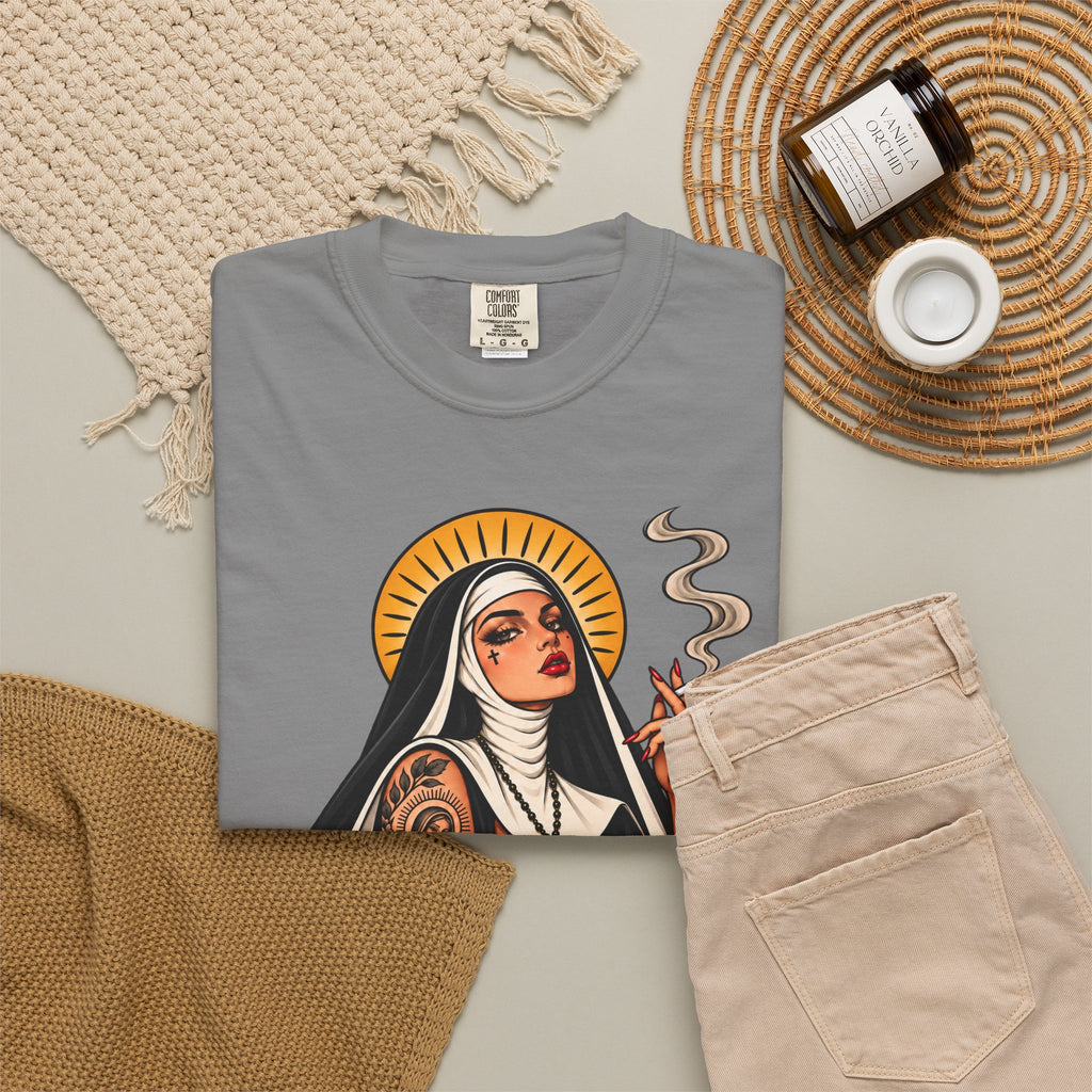 Rebel Nun Tattoo Flash T-Shirt