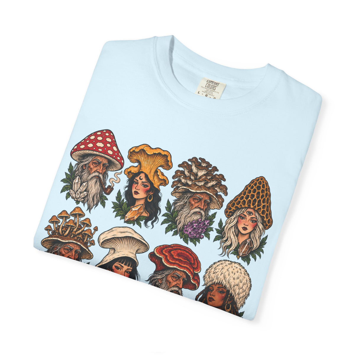 Mushroom Folks Tattoo Flash T Shirt