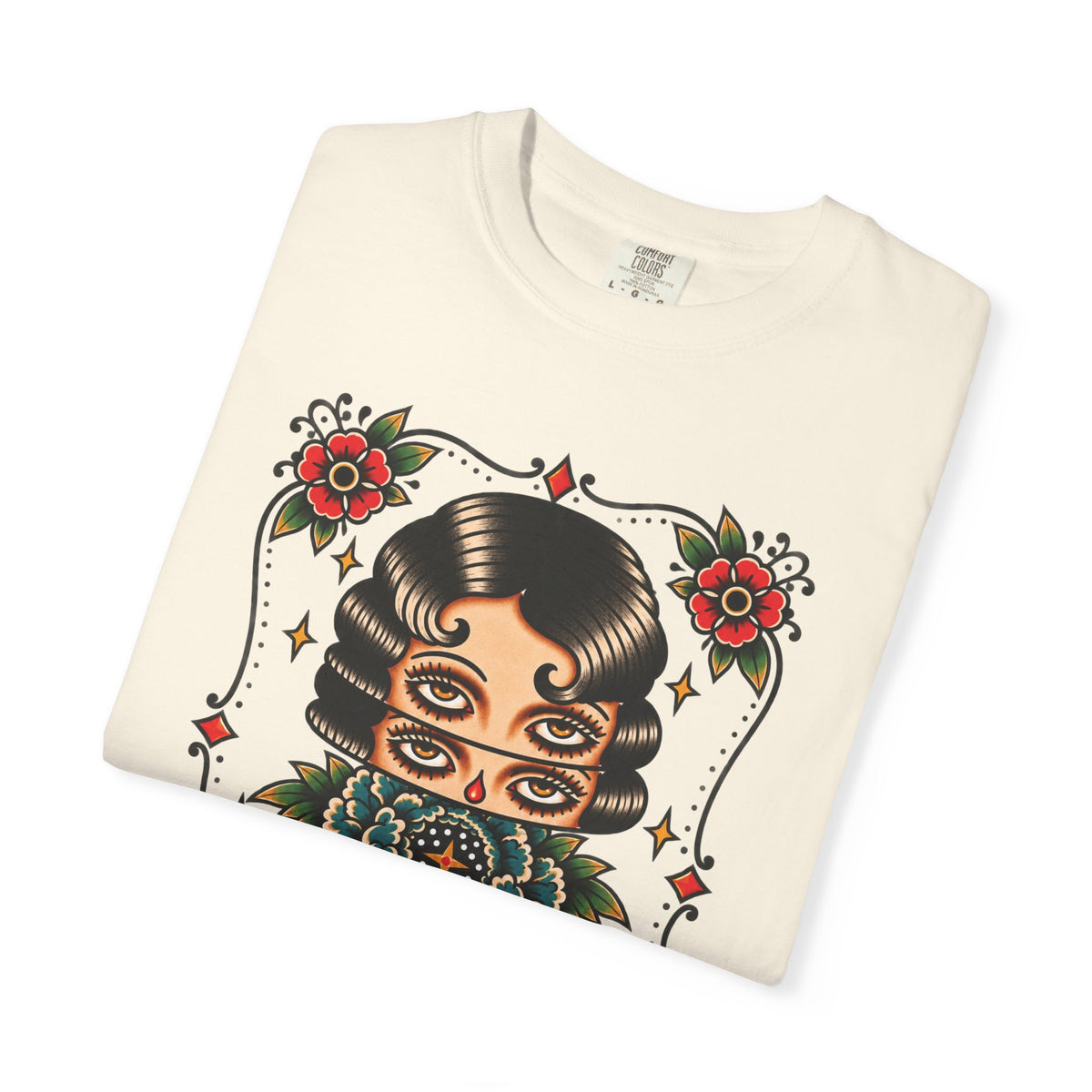 Floral Surrealism Tattoo Flash Sheet T-Shirt