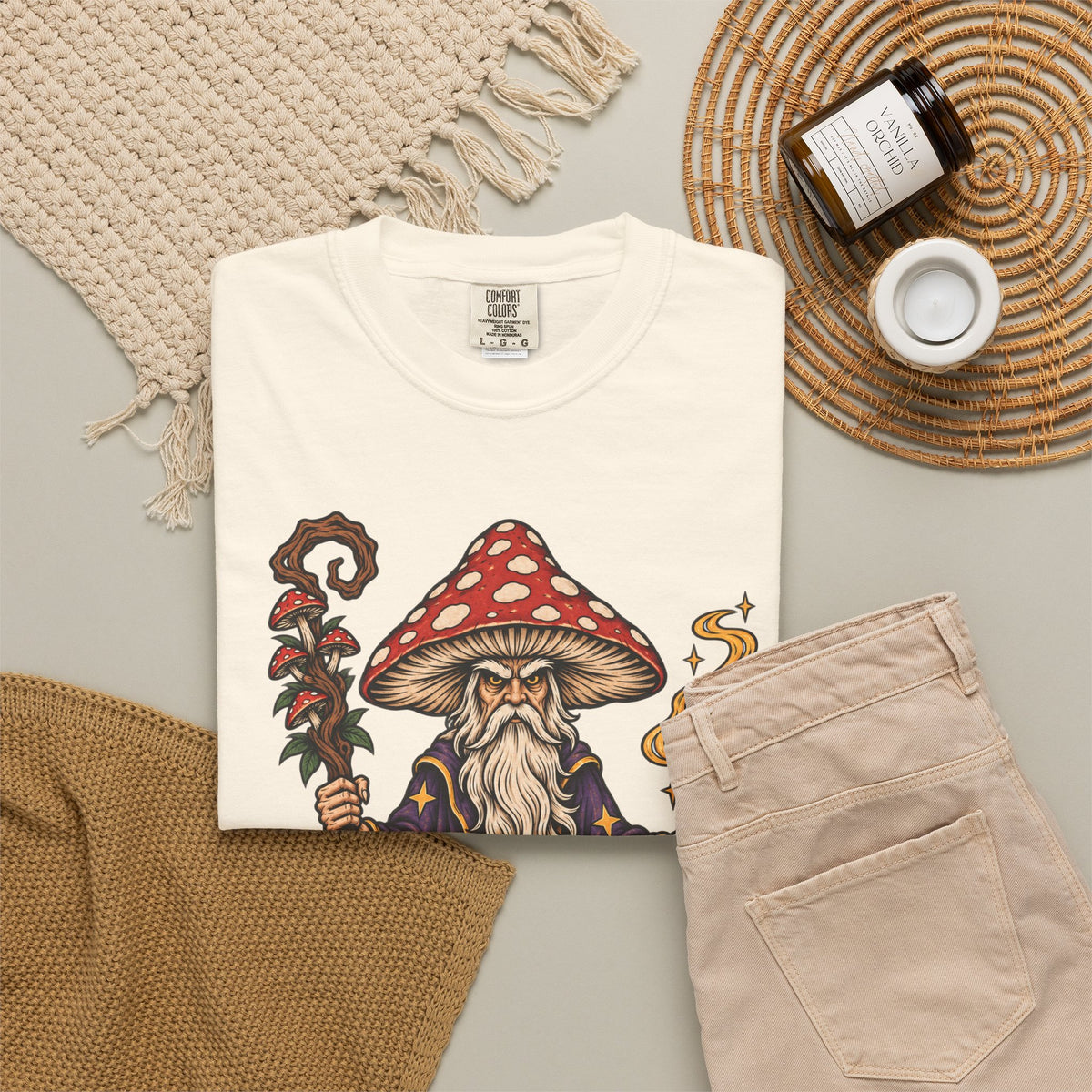Amanita Mushroom Wizard T-Shirt