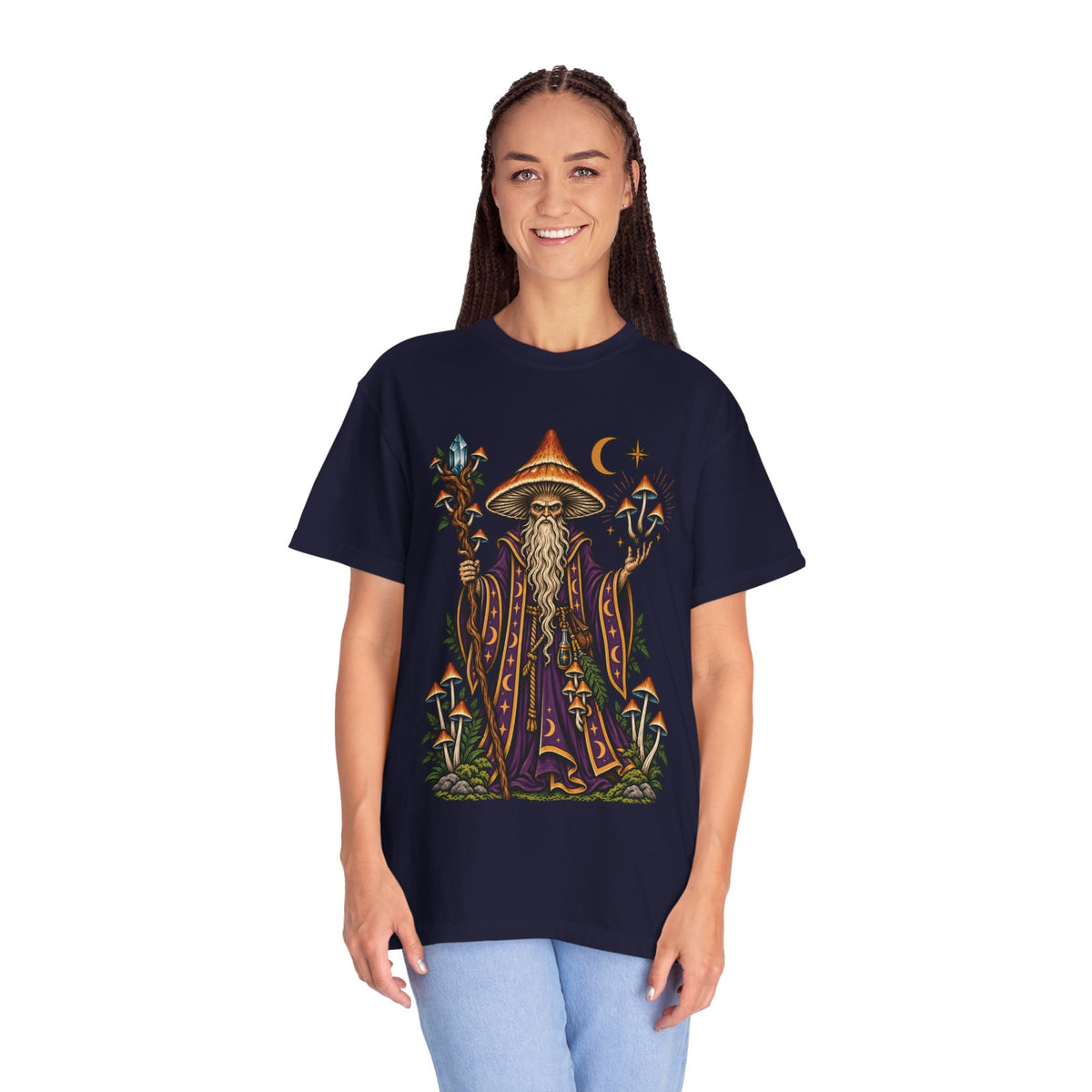 psilocybin Mushroom Wizard Tattoo Flash T-Shirt