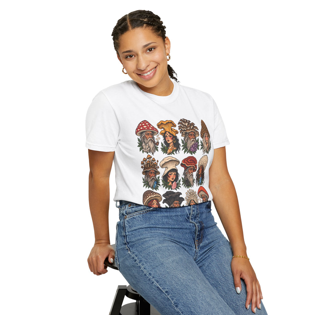 Mushroom Folks Tattoo Flash T Shirt