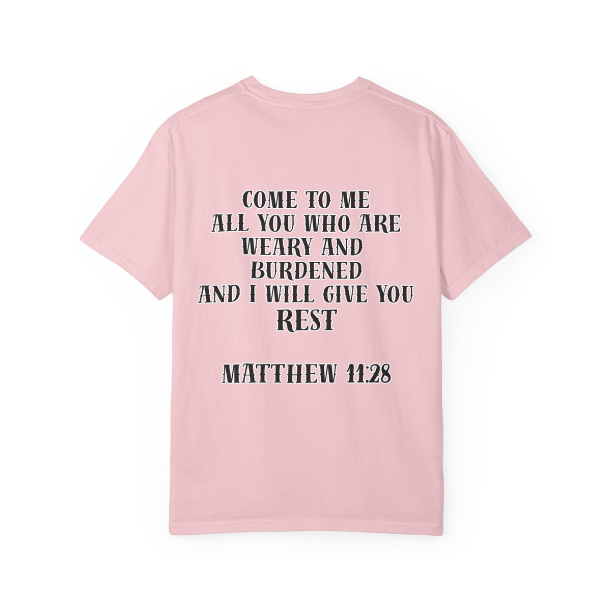 Matthew 11:28 Jesus Cross Tattoo Flash T-Shirt