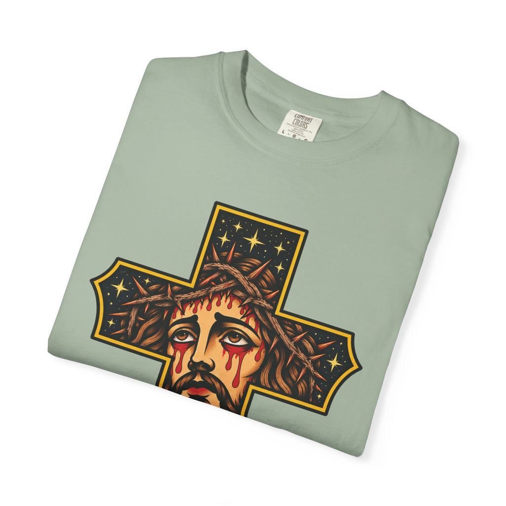 Matthew 11:28 Jesus Cross Tattoo Flash T-Shirt