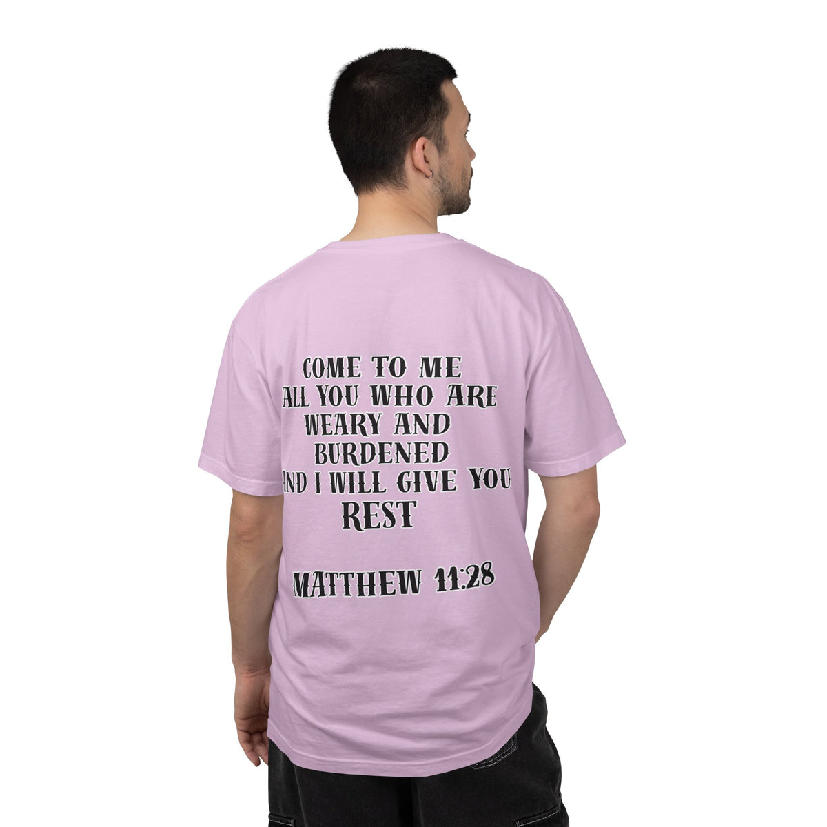 Matthew 11:28 Jesus Cross Tattoo Flash T-Shirt