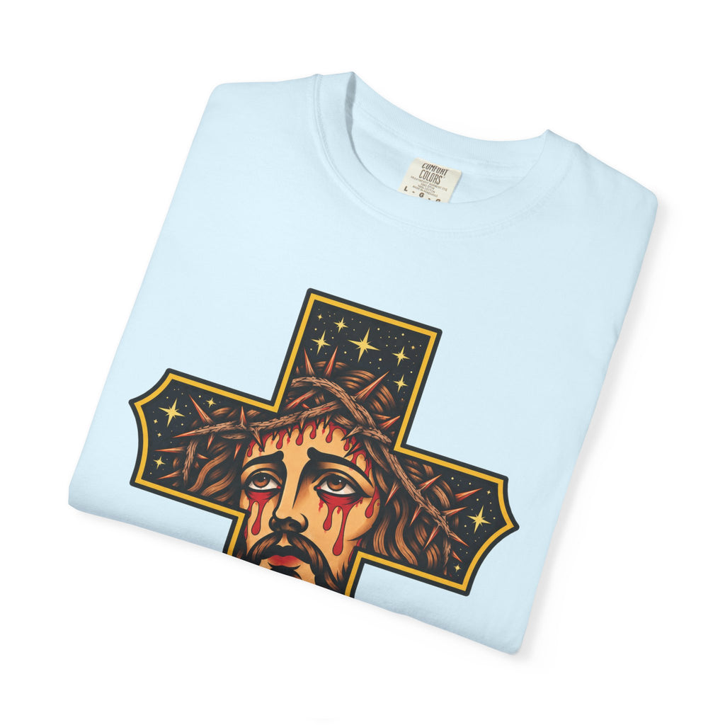 Matthew 11:28 Jesus Cross Tattoo Flash T-Shirt