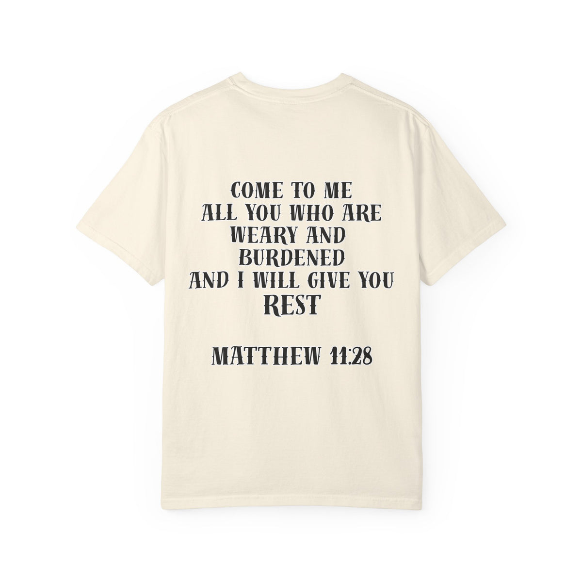 Matthew 11:28 Jesus Cross Tattoo Flash T-Shirt