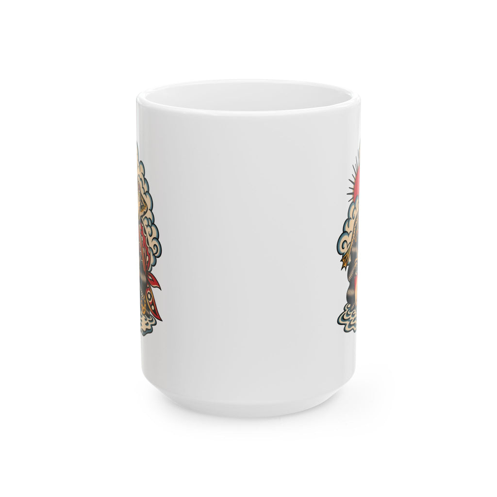 Lady of The Lake Tattoo Flash Ceramic Coffee Mug (11oz, 15oz)