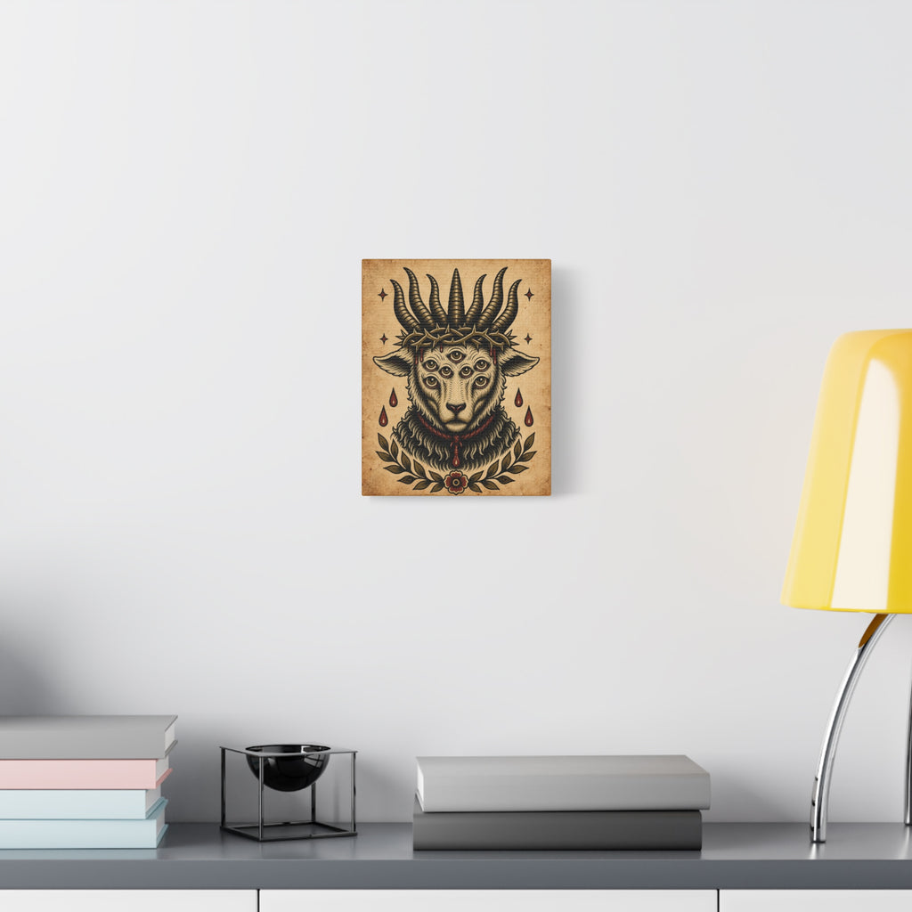 Sacrificial Lamb Tattoo Flash Wall Art