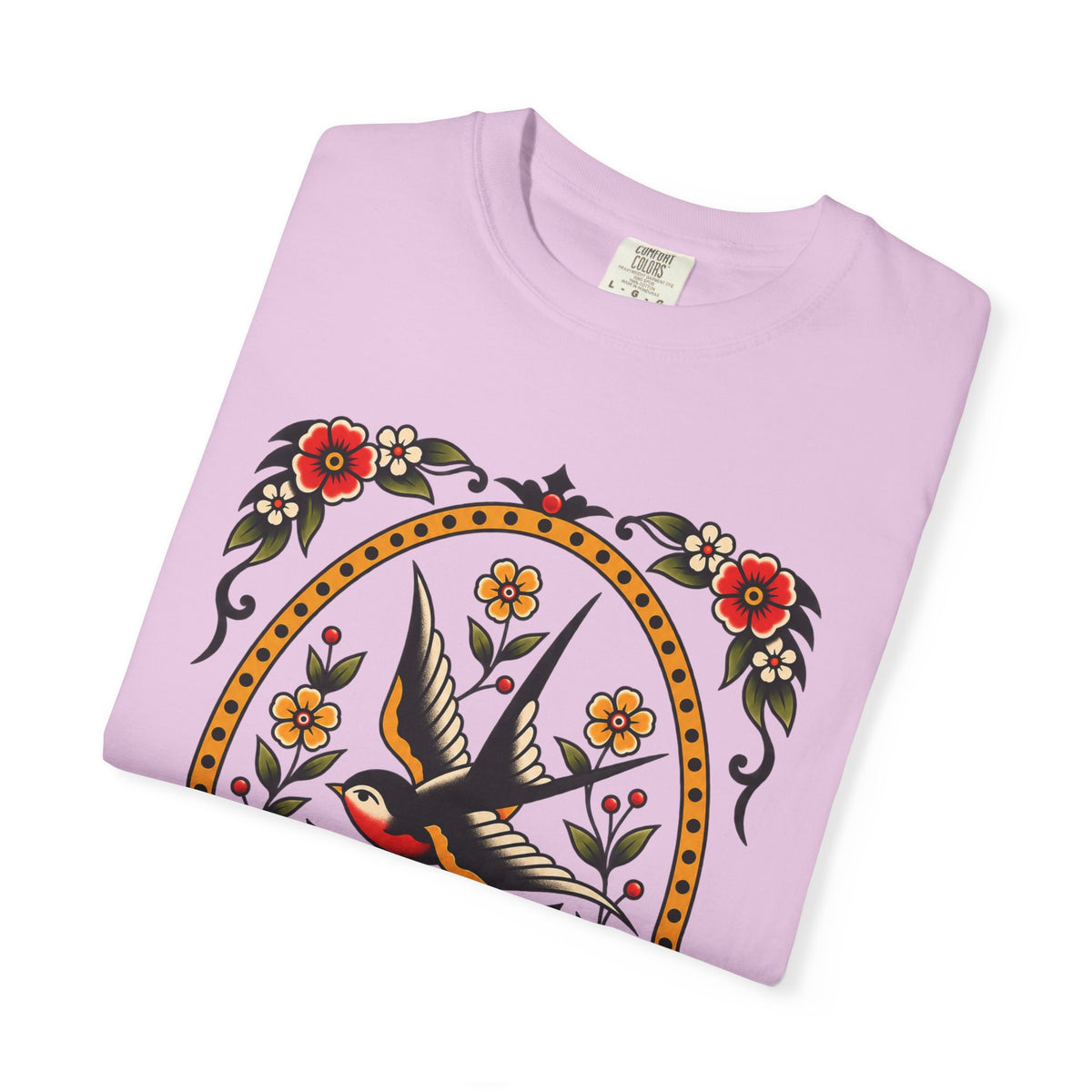 Swallow & Rose Tattoo Flash T-Shirt