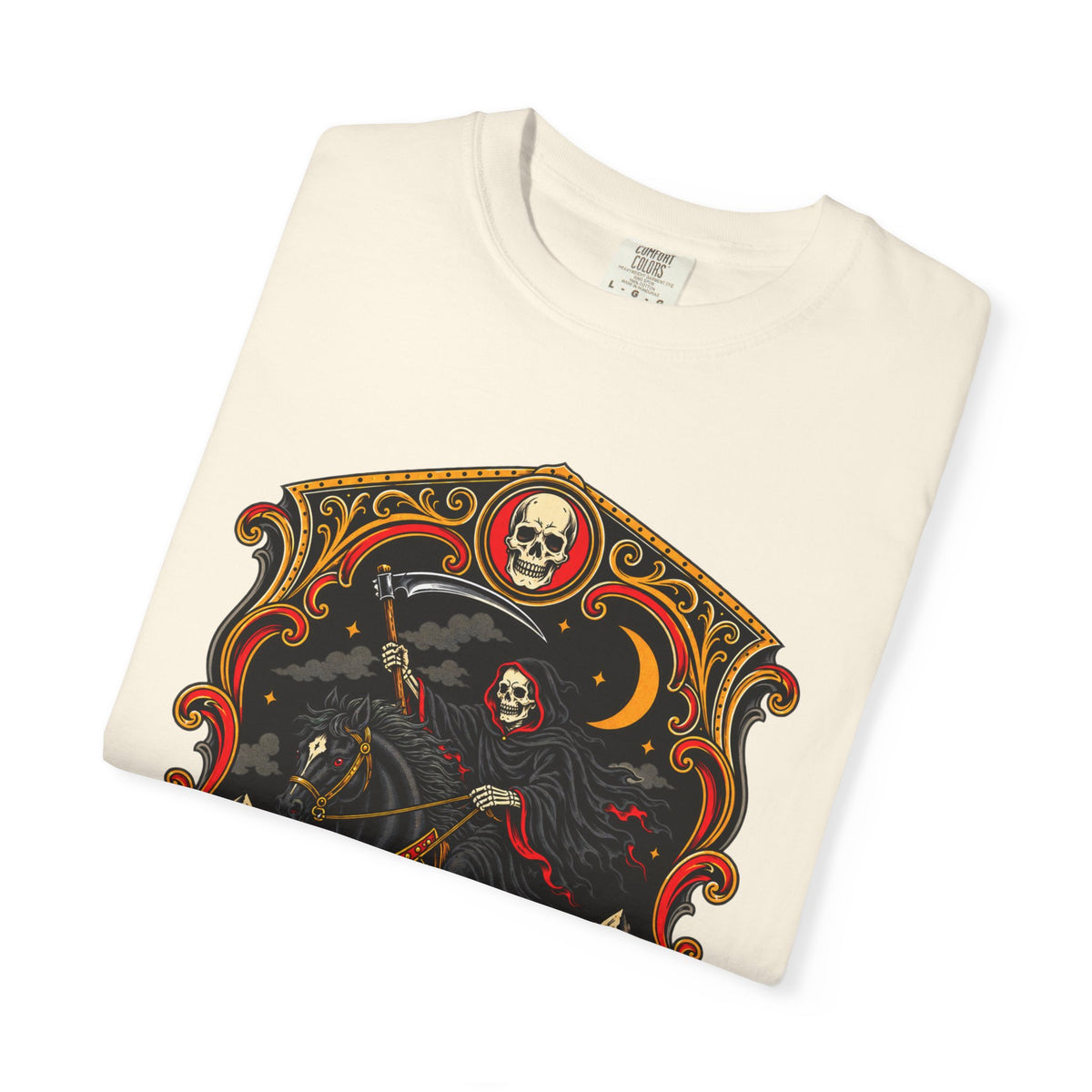 Grim Reaper Horseman Tattoo Flash T-Shirt
