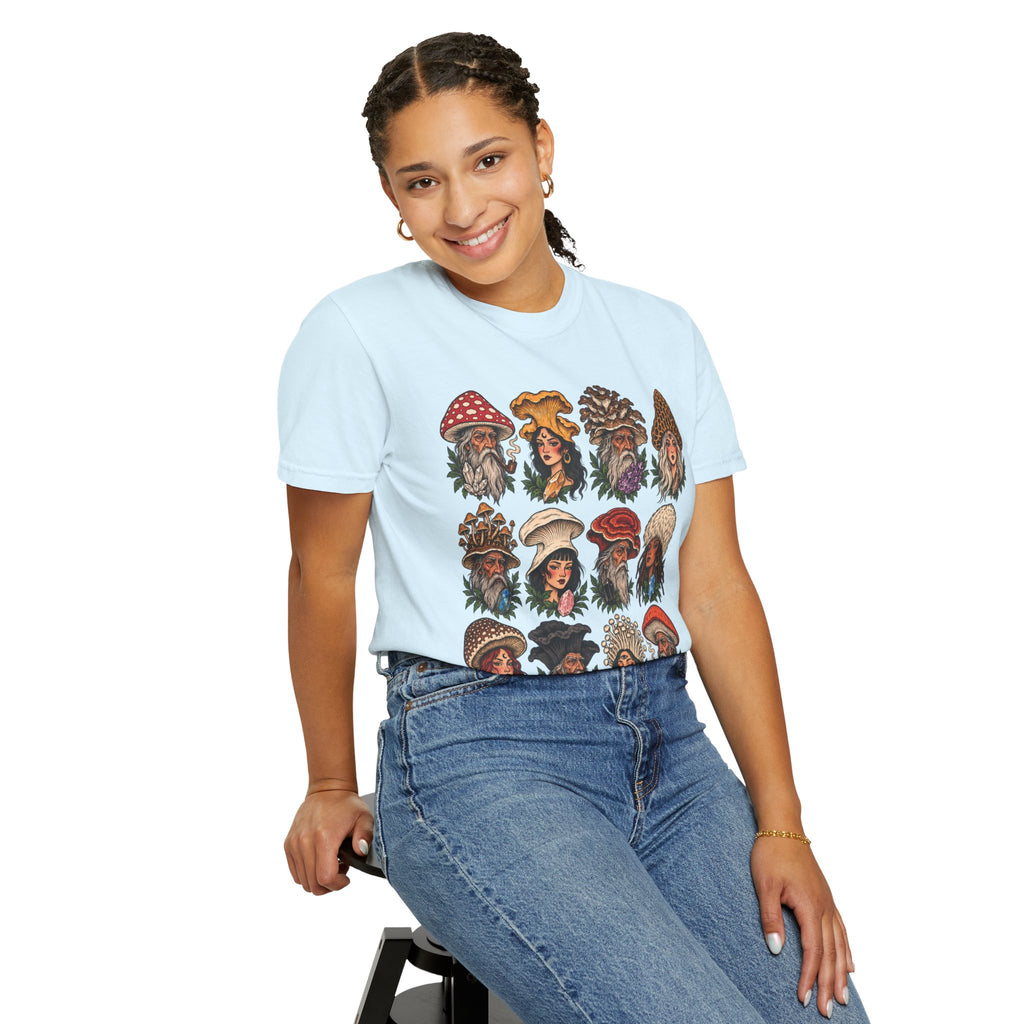 Mushroom Folks Tattoo Flash T Shirt