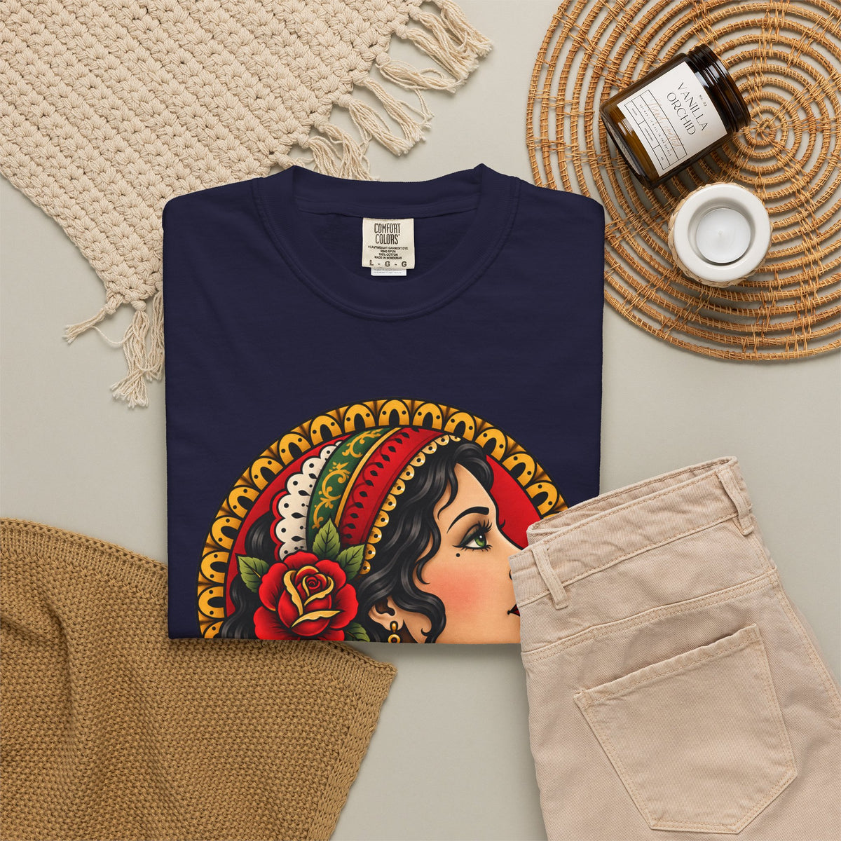 Esmeralda Gypsy Tattoo Flash T shirt