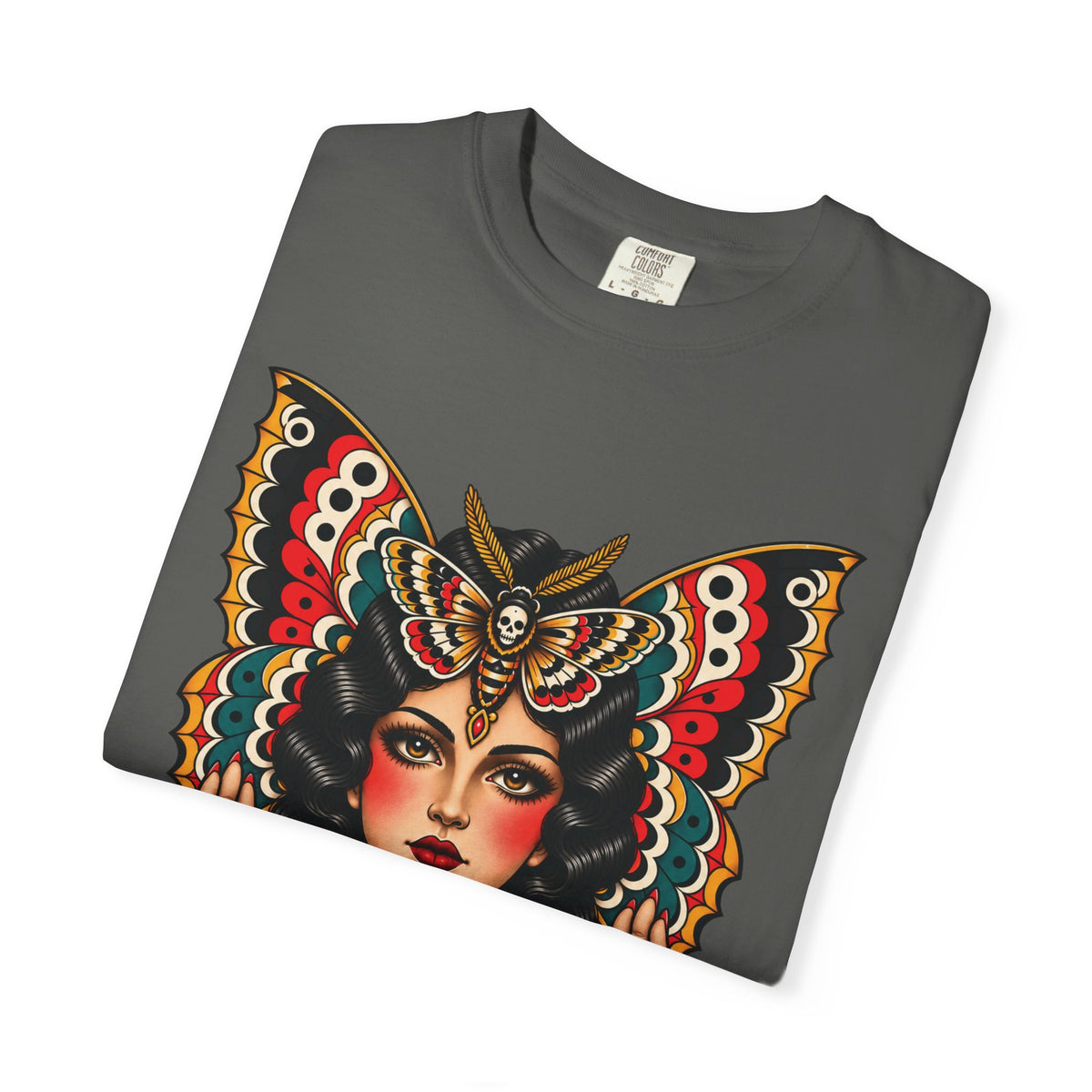 Gypsy Moth Woman Tattoo Flash Sheet T-Shirt