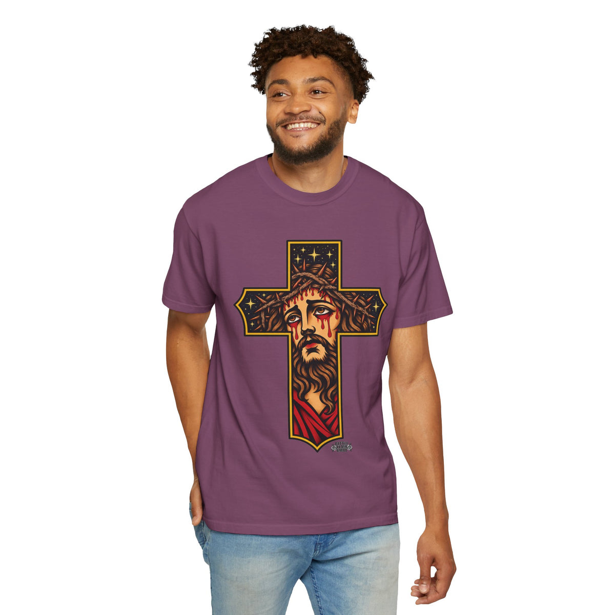 Matthew 11:28 Jesus Cross Tattoo Flash T-Shirt