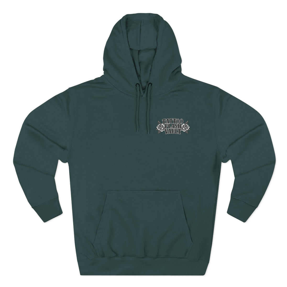 American Traditional Eagle & Skull Tattoo Flash Pullover Hoodie