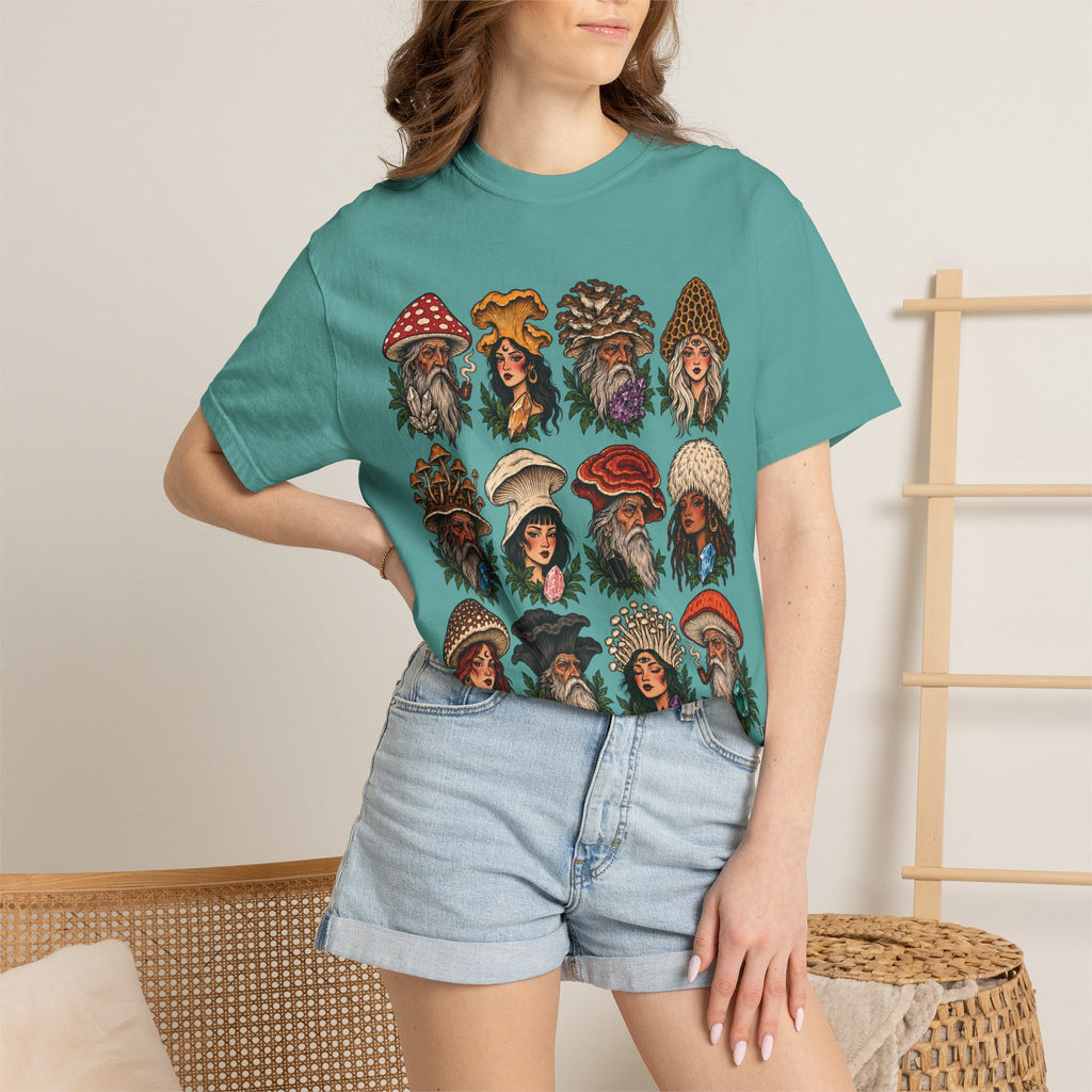 Mushroom Folks Tattoo Flash T Shirt
