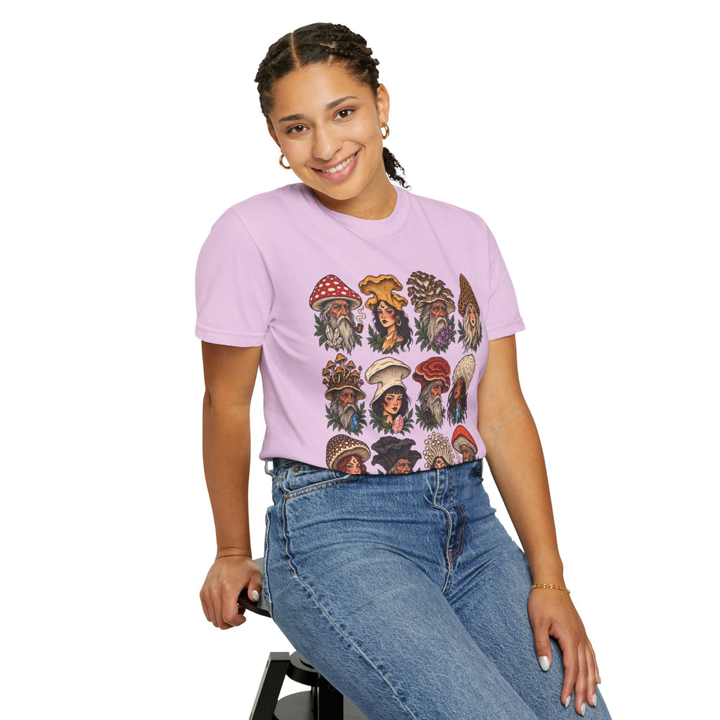 Mushroom Folks Tattoo Flash T Shirt