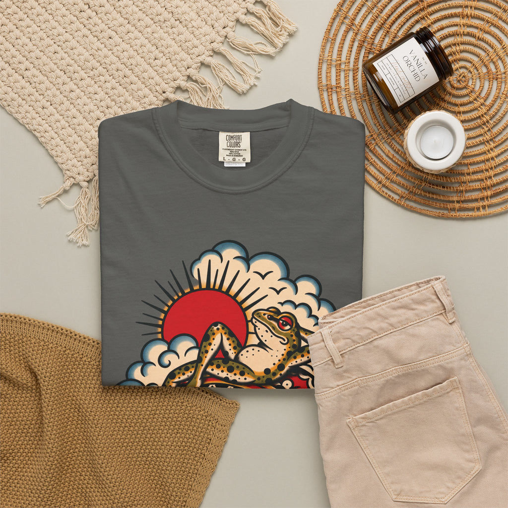 Frog & Lady of The Lake Tattoo Flash T-Shirt
