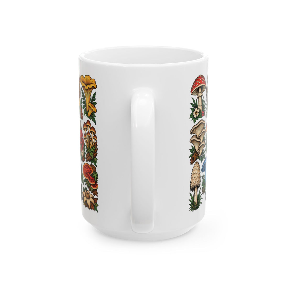 Mushroom Tattoo Flash Ceramic Coffee Mug (11oz, 15oz)