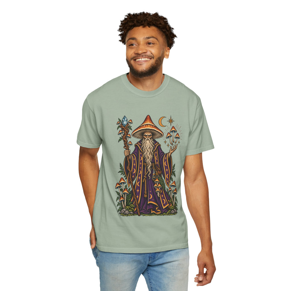 psilocybin Mushroom Wizard Tattoo Flash T-Shirt