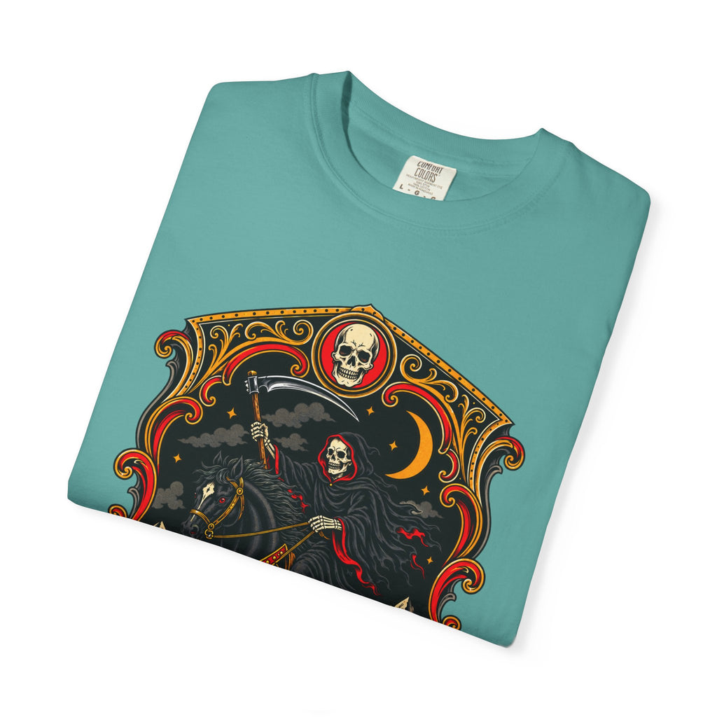 Grim Reaper Horseman Tattoo Flash T-Shirt