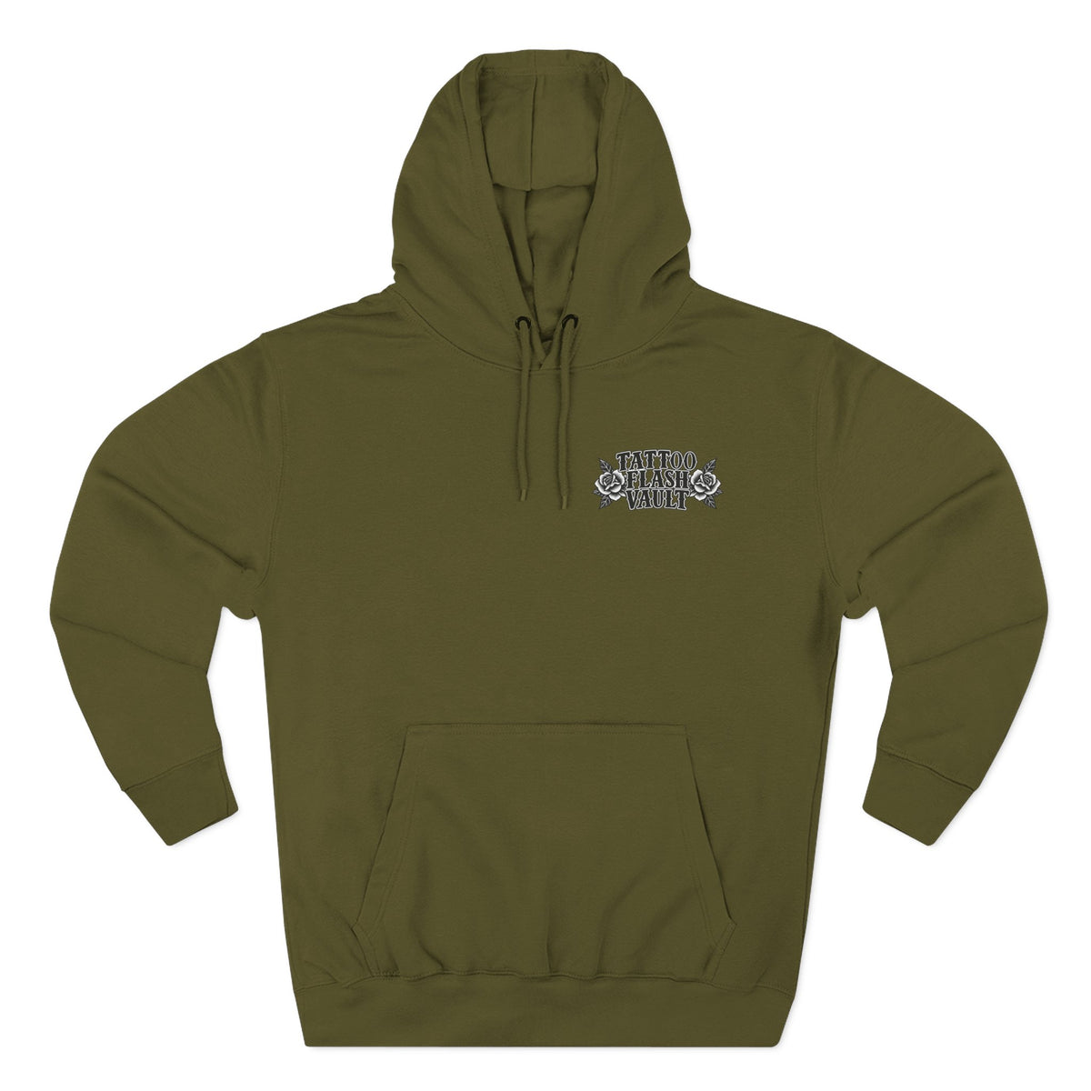 Sacrificial Lamb Tattoo Flash Pullover Hoodie (Back Design)