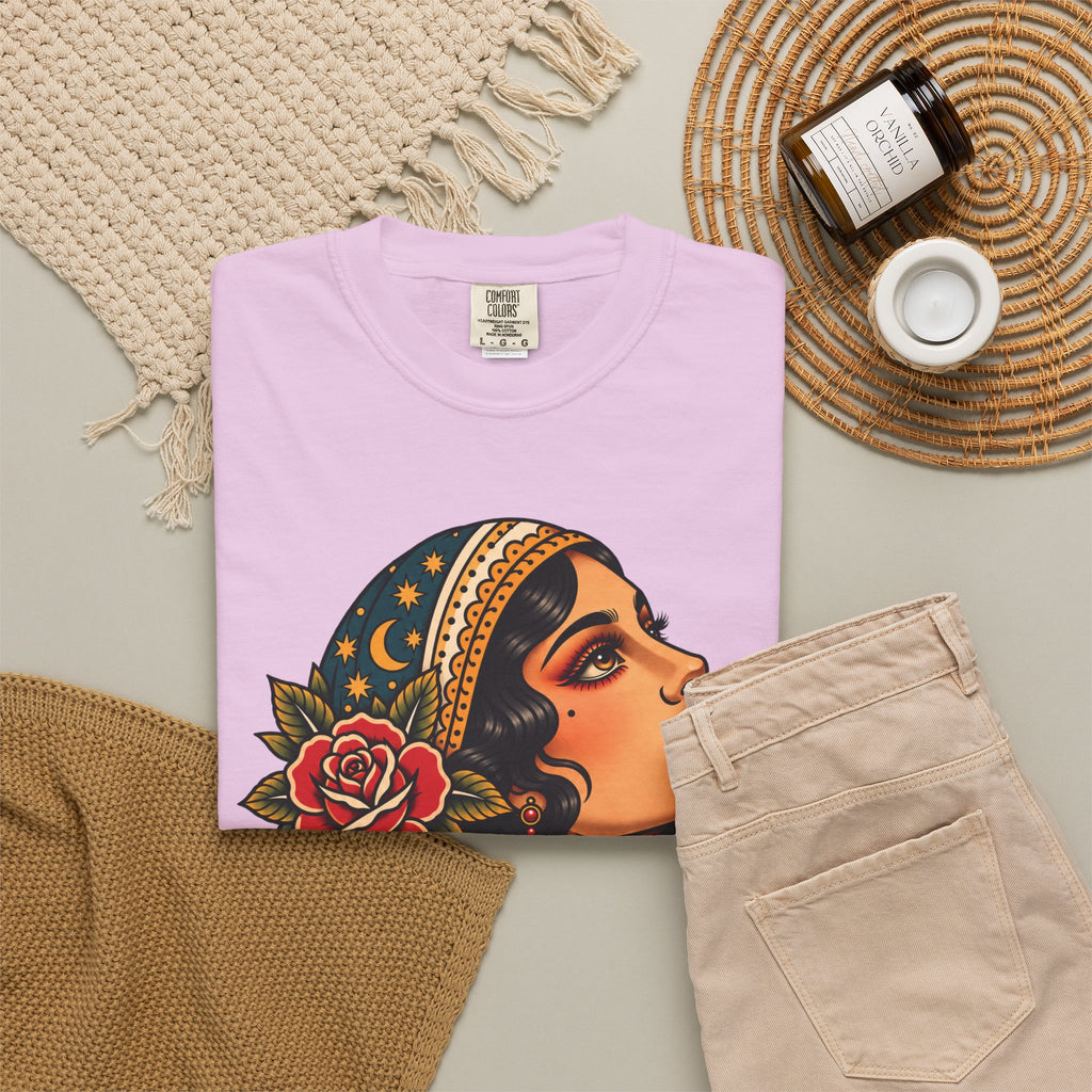 Gypsy Woman Tattoo Flash Sheet T-Shirt