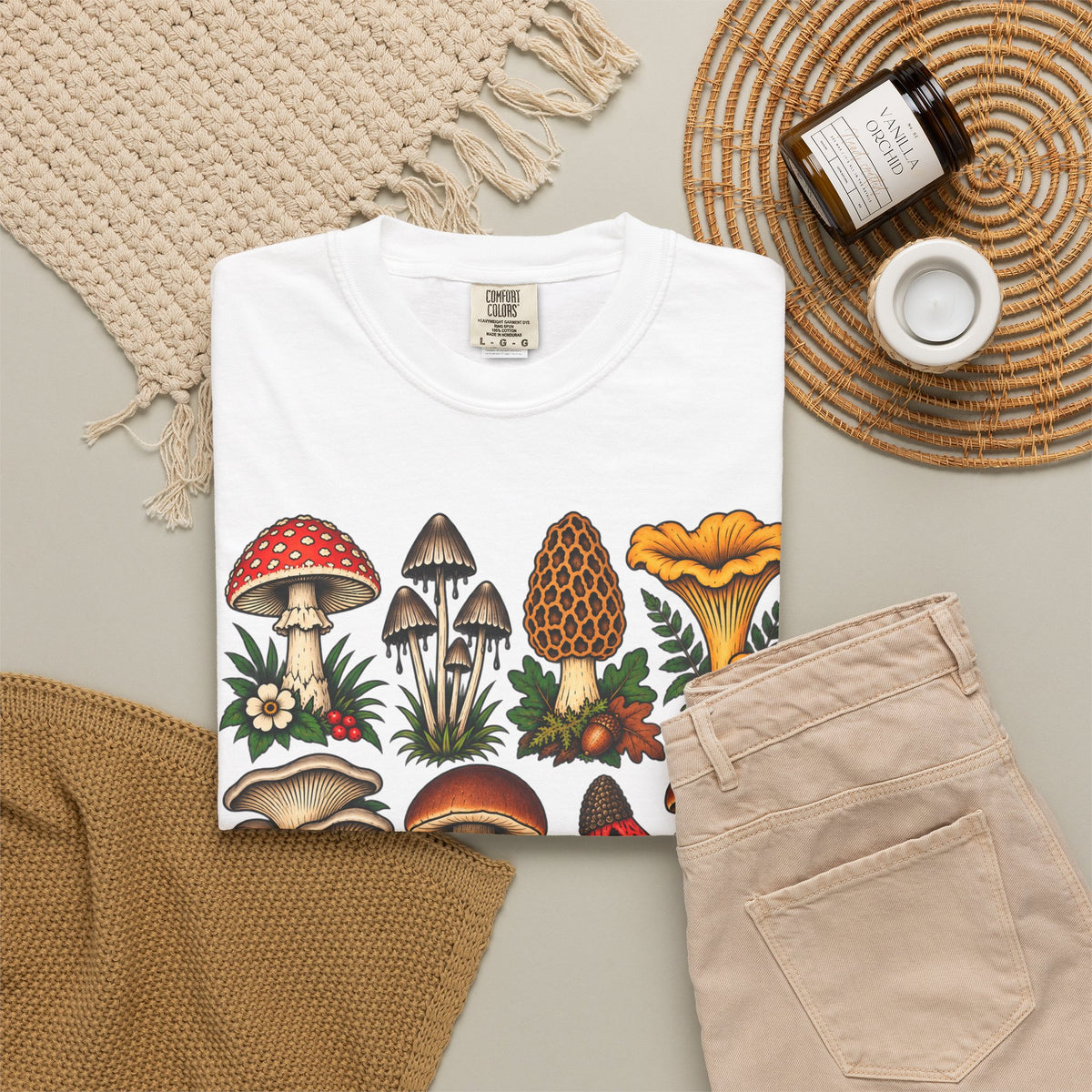 Mushroom Tattoo Flash T-Shirt