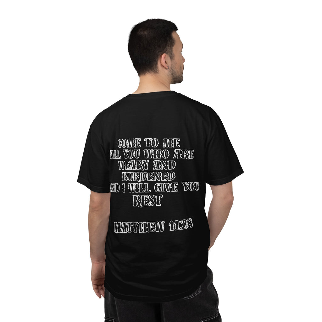 Matthew 11:28 Jesus Cross Tattoo Flash T-Shirt