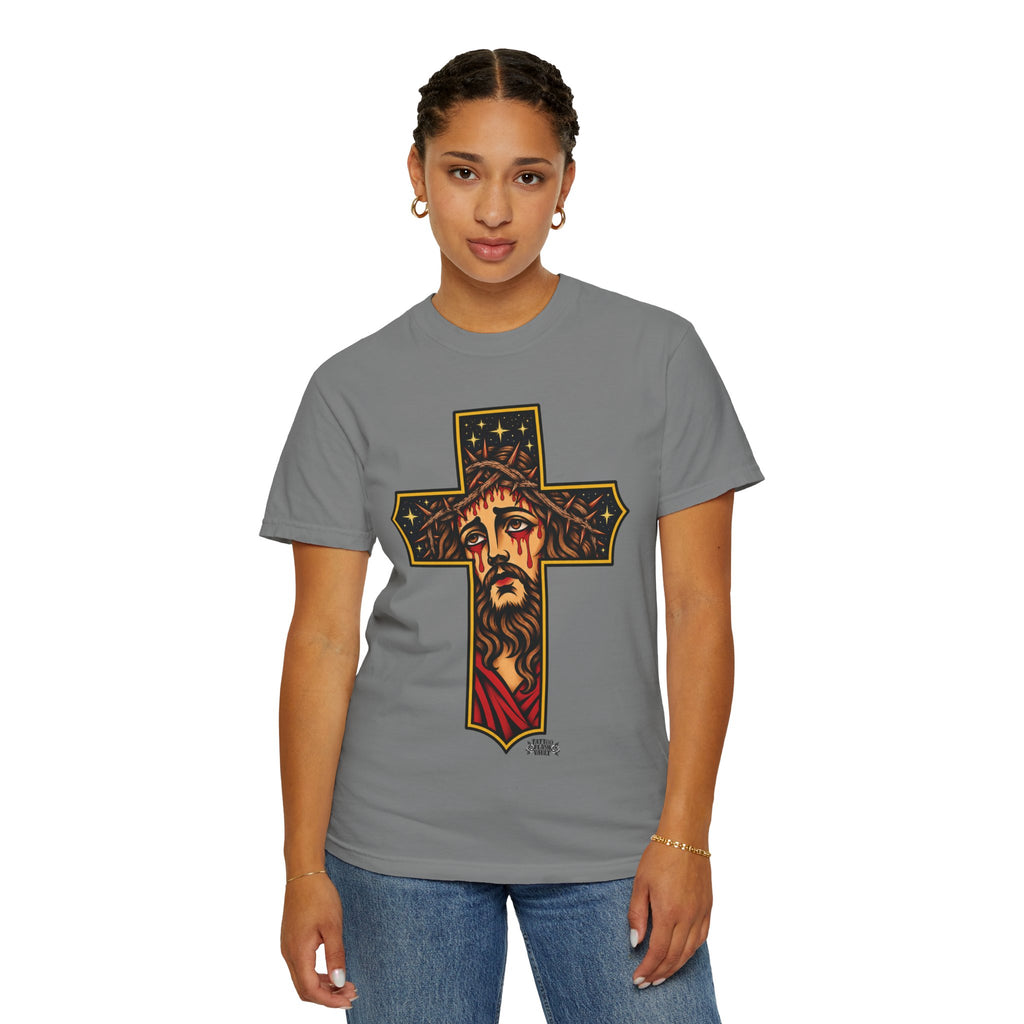 Matthew 11:28 Jesus Cross Tattoo Flash T-Shirt