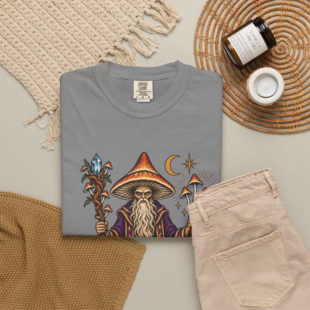 psilocybin Mushroom Wizard Tattoo Flash T-Shirt