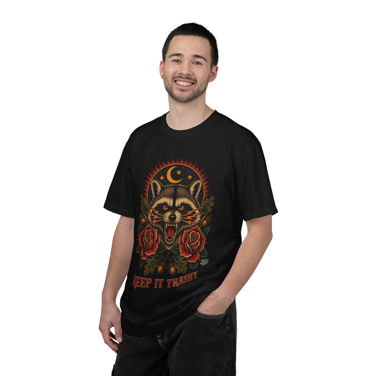 Keep It Trashy Raccoon Tattoo Flash T-Shirt
