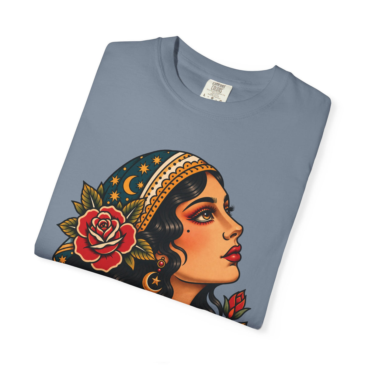 Gypsy Woman Tattoo Flash Sheet T-Shirt