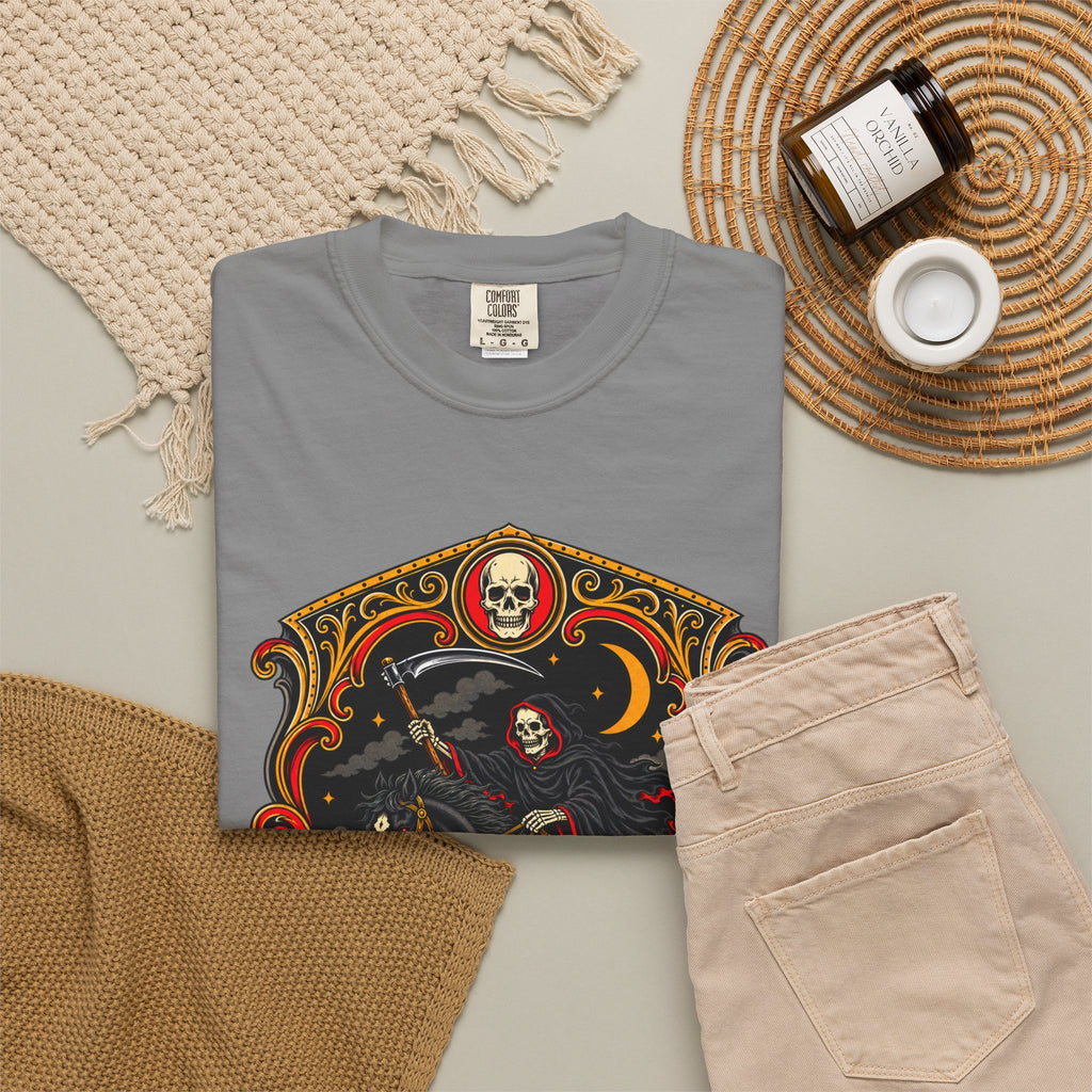 Grim Reaper Horseman Tattoo Flash T-Shirt