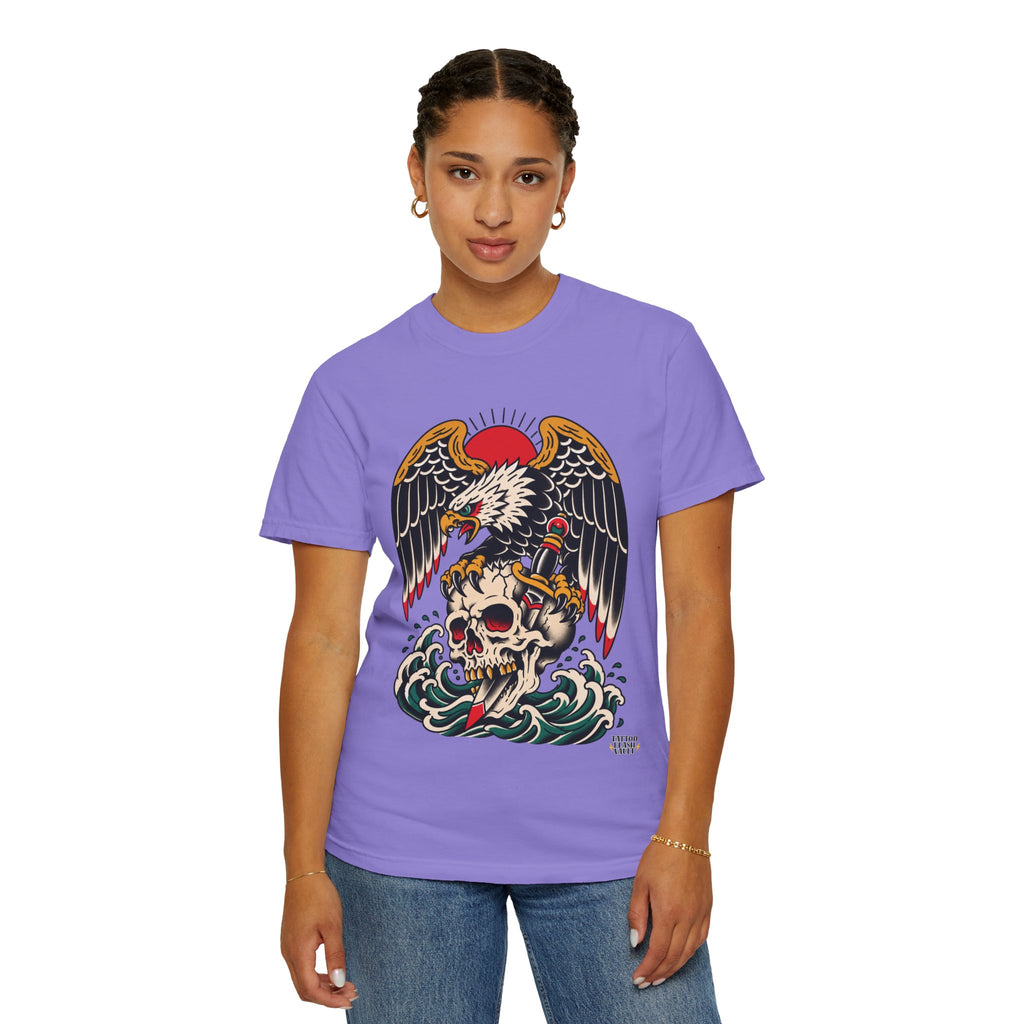 American Traditional Eagle & Skull Tattoo Flash T-Shirt