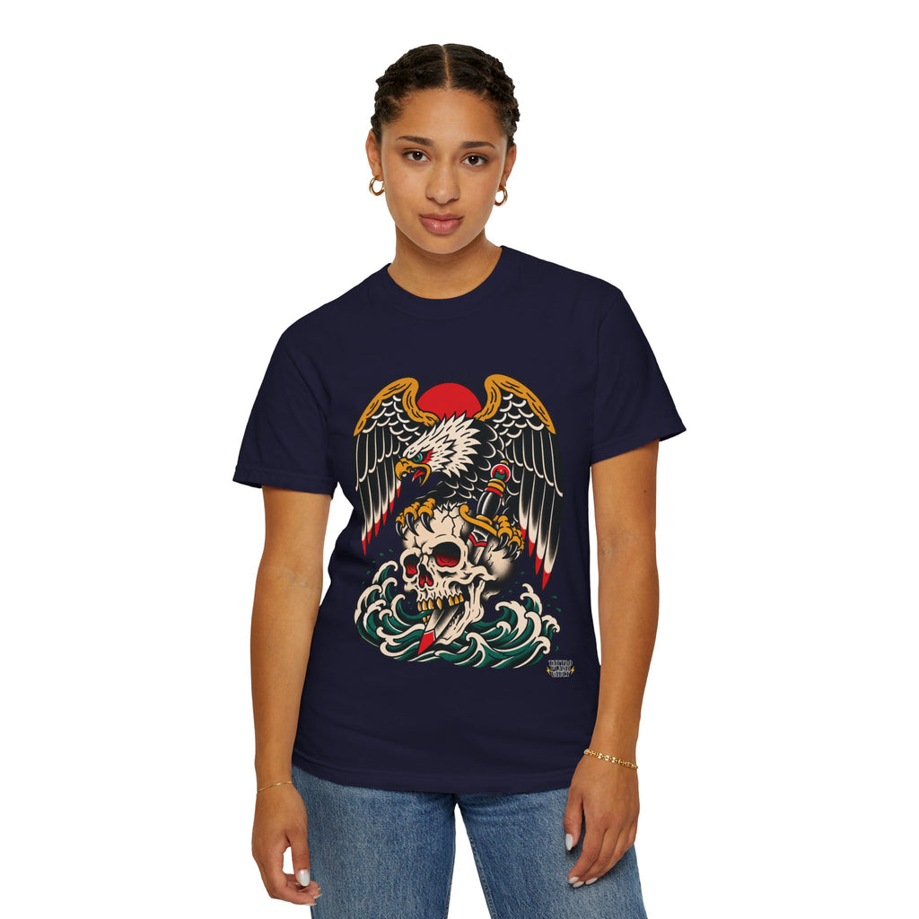 American Traditional Eagle & Skull Tattoo Flash T-Shirt