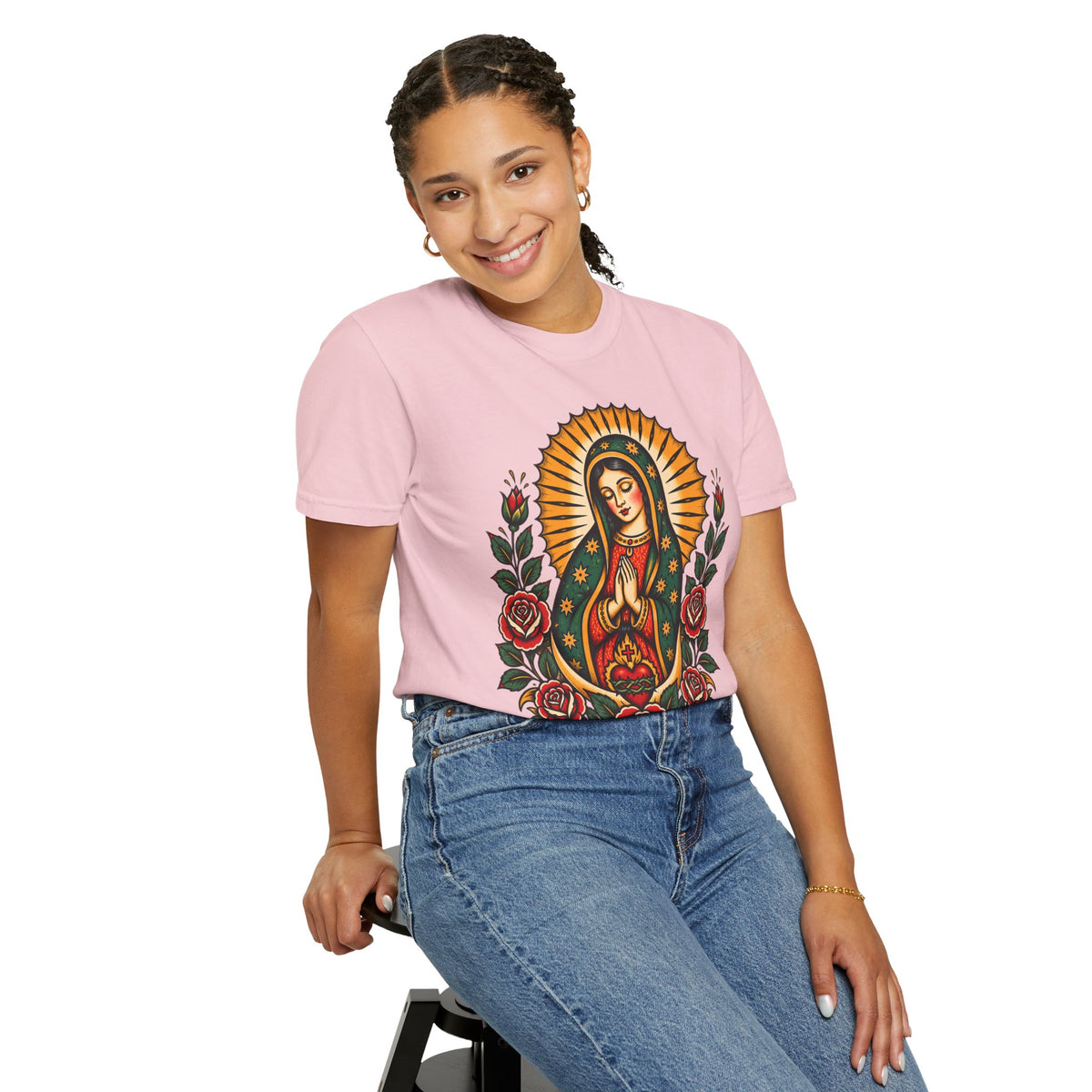 Our Lady of Guadalupe Tattoo Flash T-Shirt