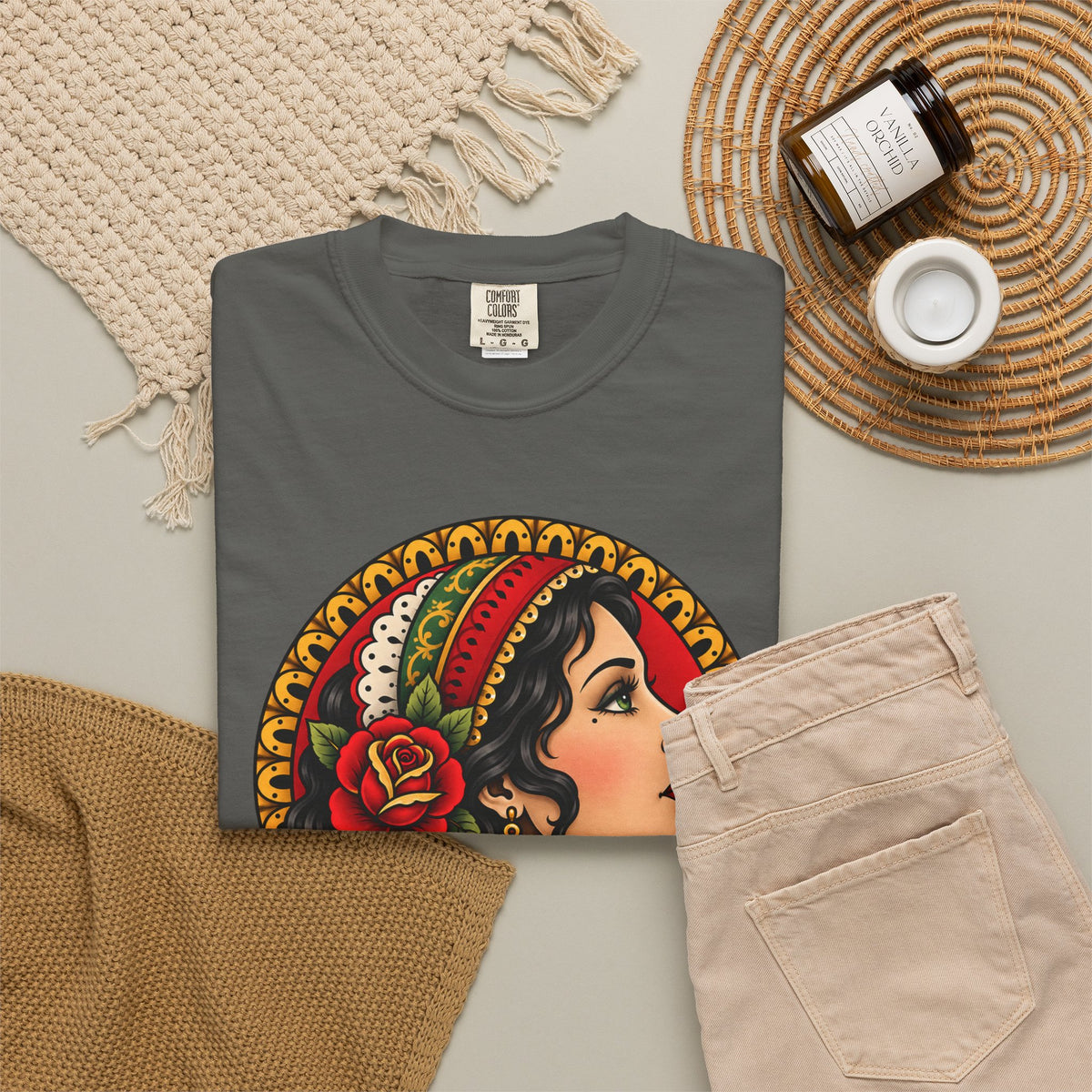 Esmeralda Gypsy Tattoo Flash T shirt